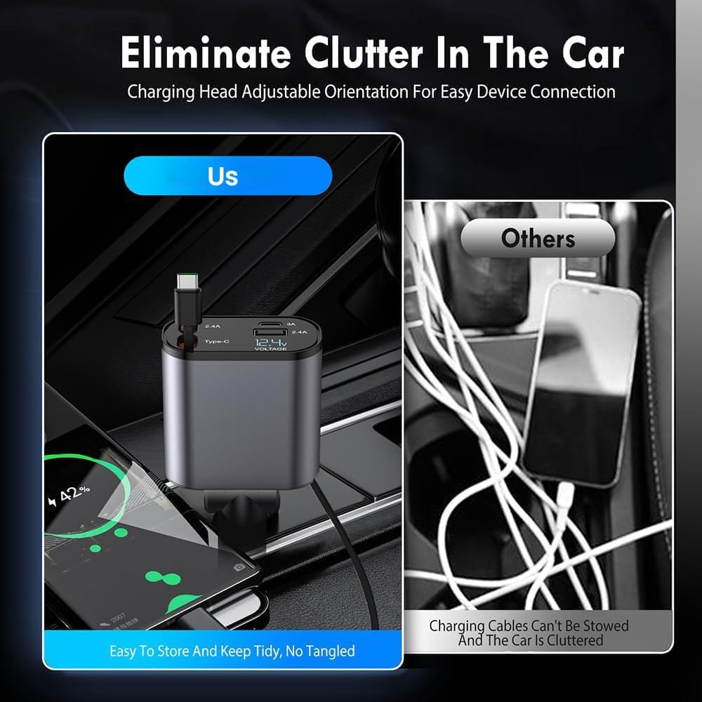 Poweroxy™️Retractable Car Charger
